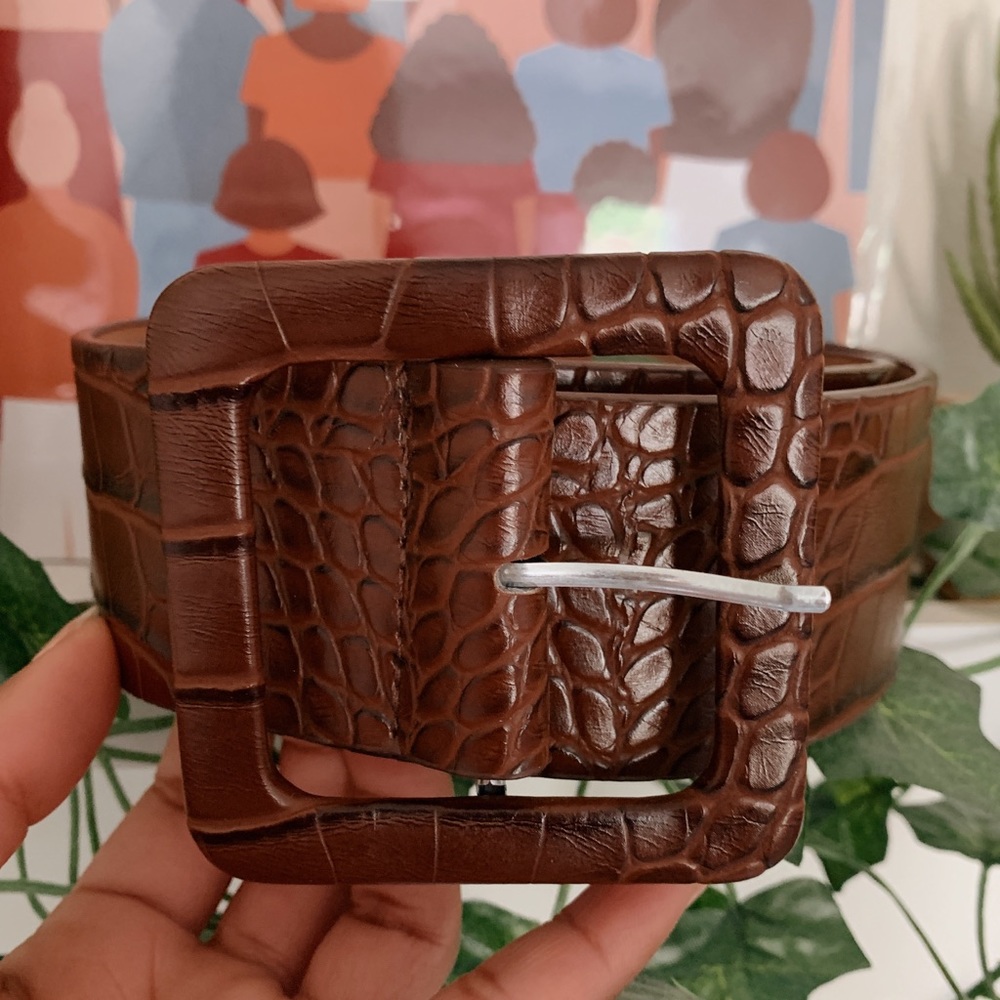 Brown Crocodile Belt